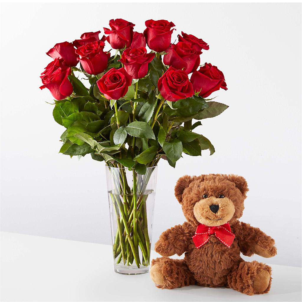 Romantic Long Stem Red Rose Bouquet Bundles – Showcase Flowers, San Francisco CA