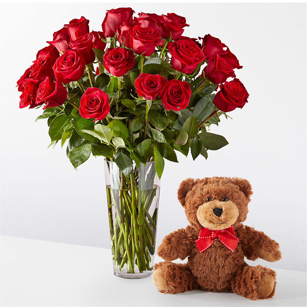 Romantic Long Stem Red Rose Bouquet Bundles – Showcase Flowers, San Francisco CA