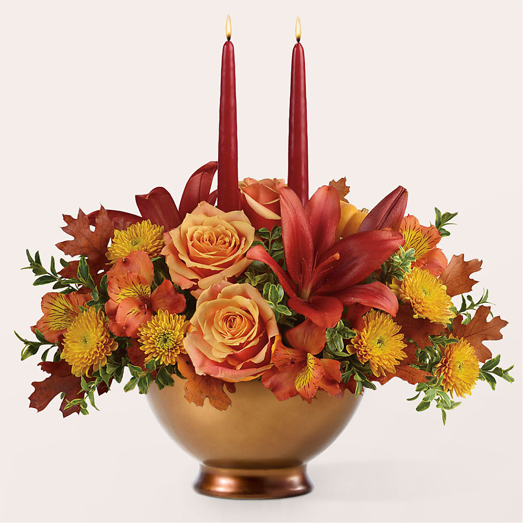 Harvest Table Centerpiece – Showcase Flowers, San Francisco CA