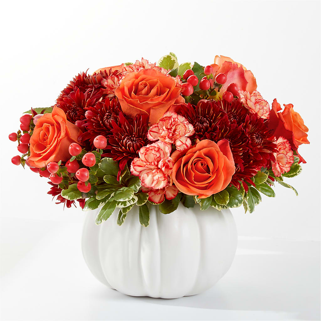 Autumn Air Pumpkin Bouquet – Showcase Flowers, San Francisco CA