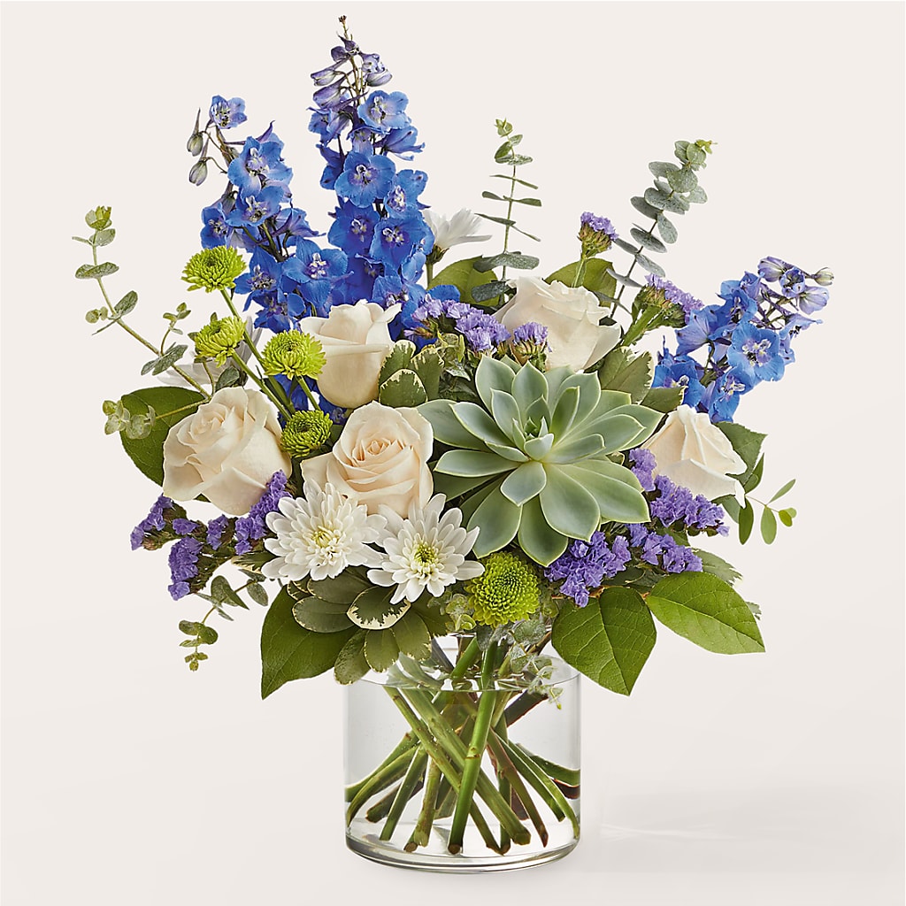 Cerulean Waves Bouquet – Showcase Flowers, San Francisco CA