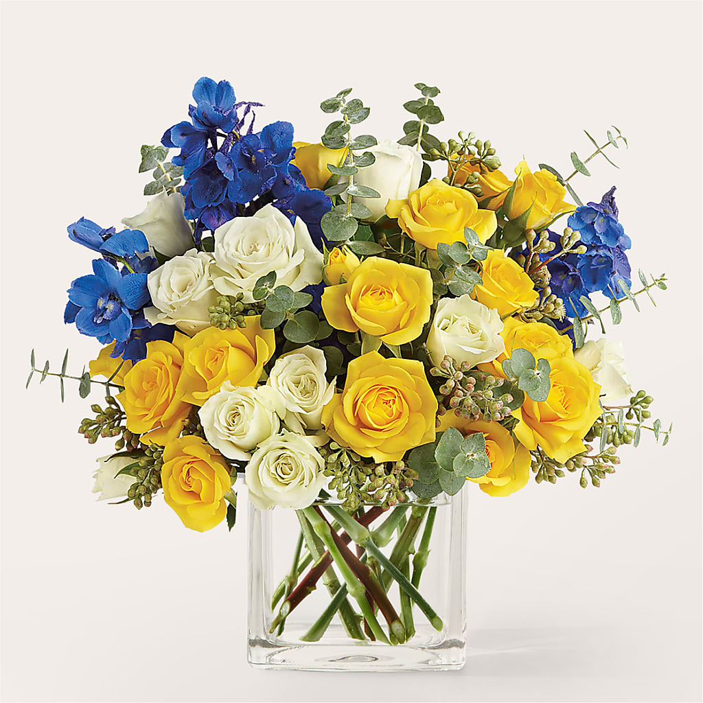 Sparkling Citrine Bouquet – Showcase Flowers, San Francisco CA