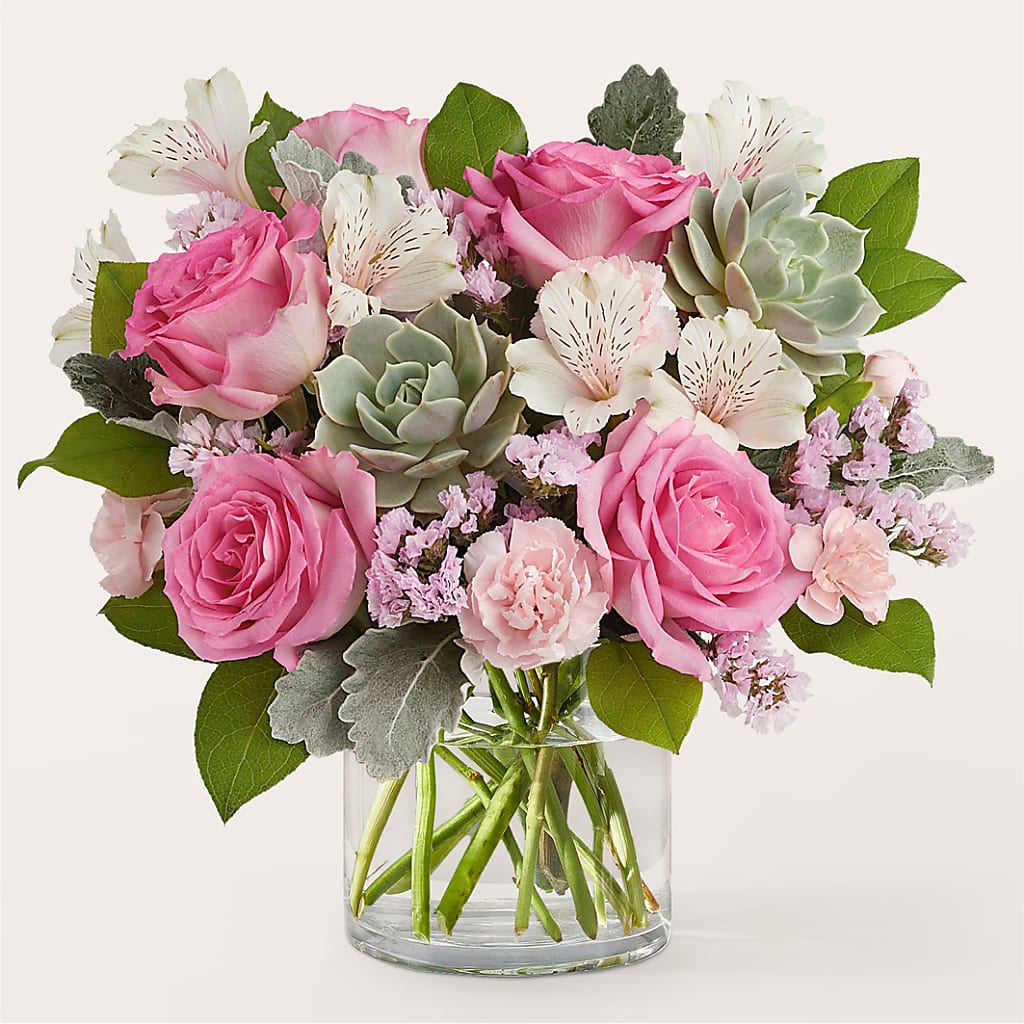Dusty Rose Bouquet – Showcase Flowers, San Francisco CA
