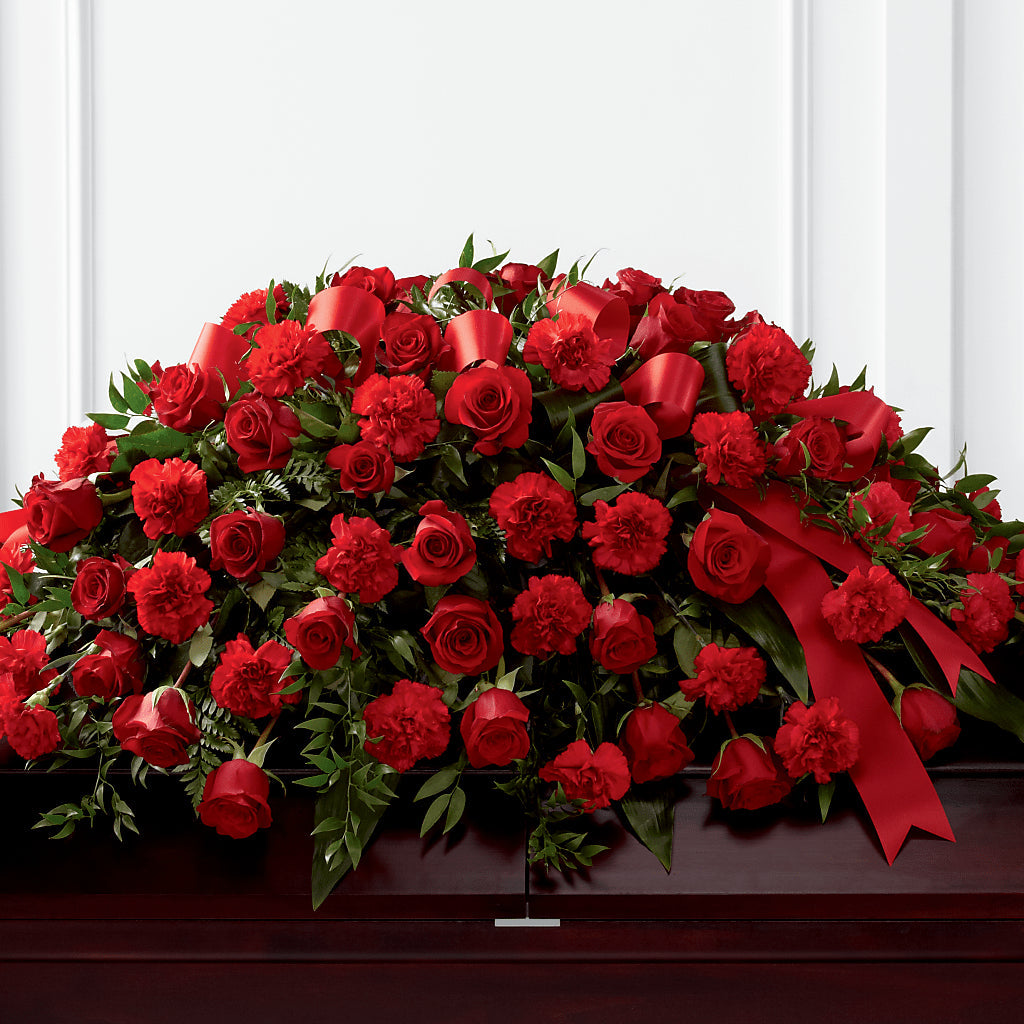 Tribute of Life Casket Spray – Showcase Flowers, San Francisco CA