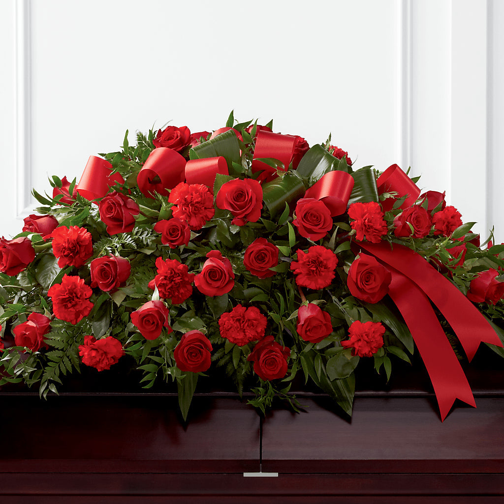 Tribute of Life Casket Spray – Showcase Flowers, San Francisco CA