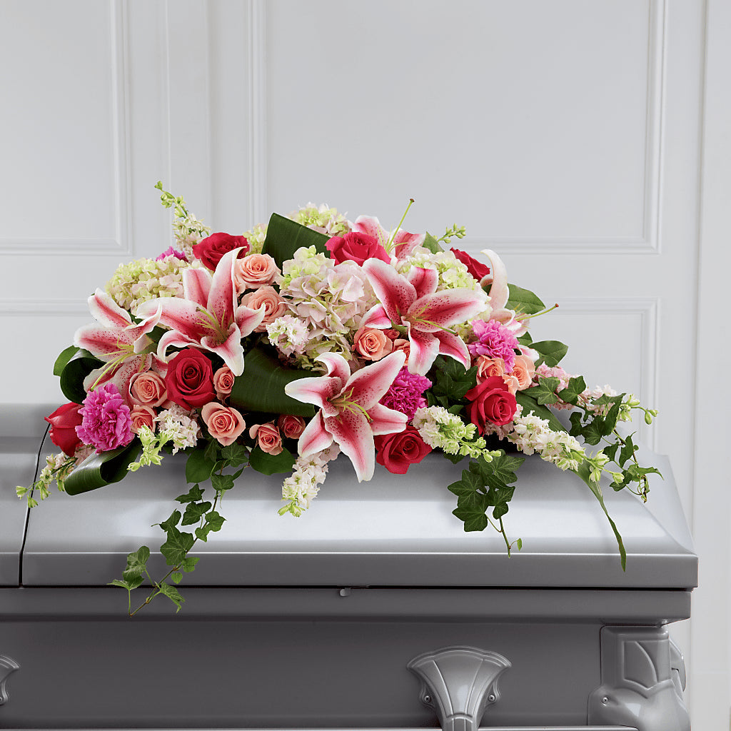 Splendid Grace Casket Spray – Showcase Flowers, San Francisco CA