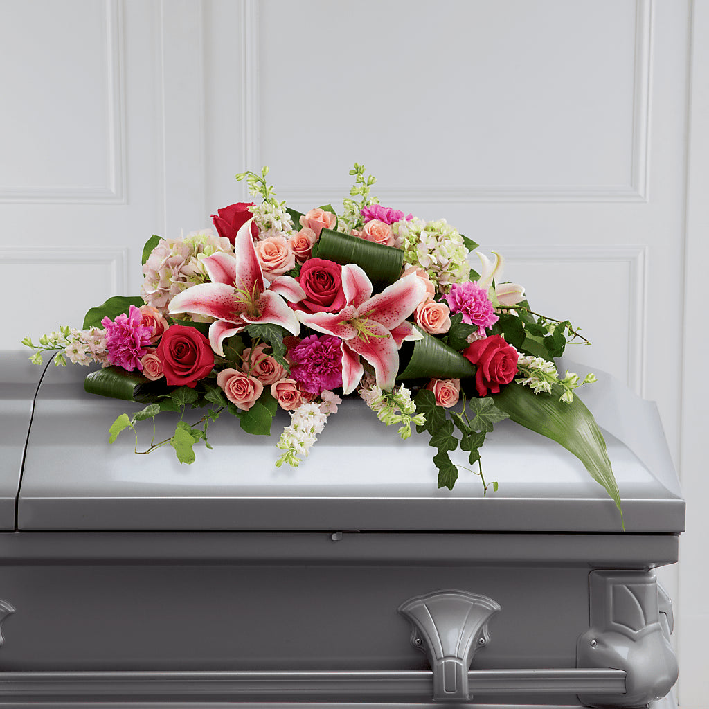Splendid Grace Casket Spray – Showcase Flowers, San Francisco CA