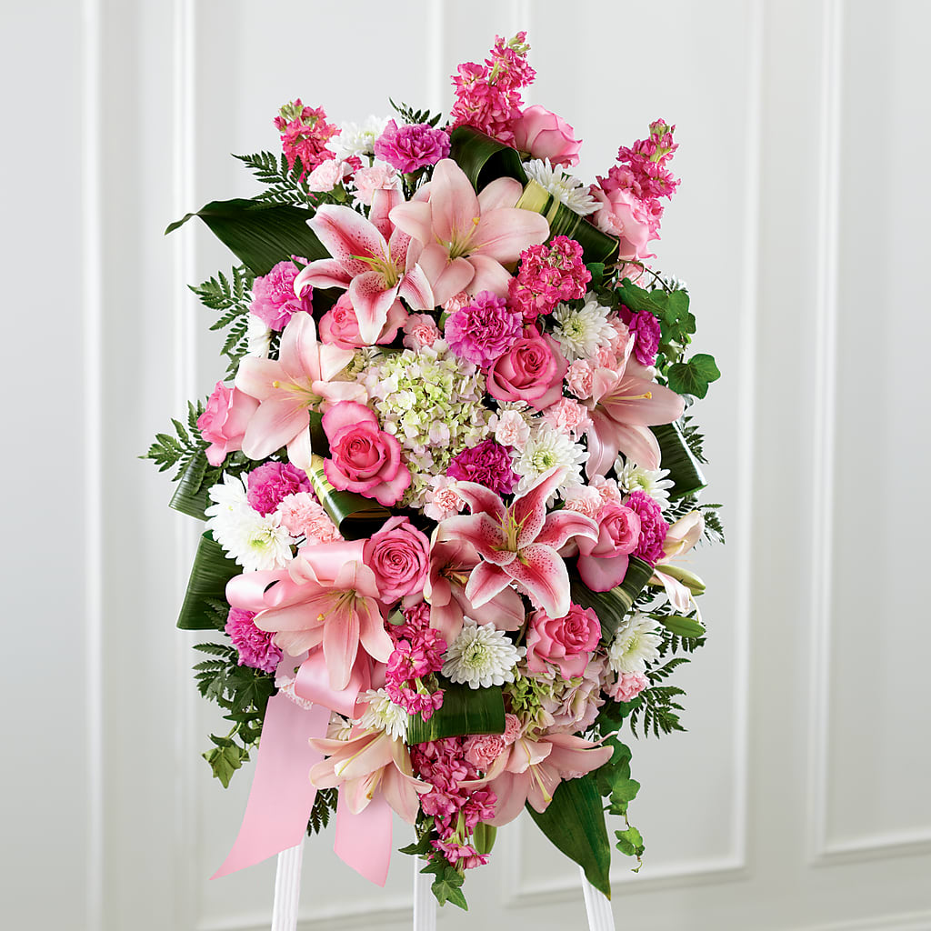 Comforting Standing Spray – Showcase Flowers, San Francisco CA