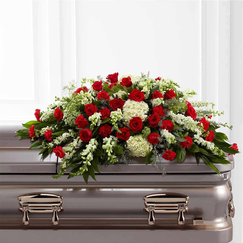 Sincerity Casket Spray – Showcase Flowers, San Francisco CA