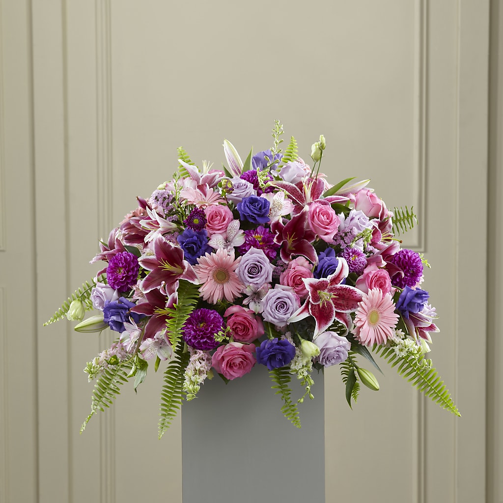 Fare Thee Well Pedestal – Showcase Flowers, San Francisco CA