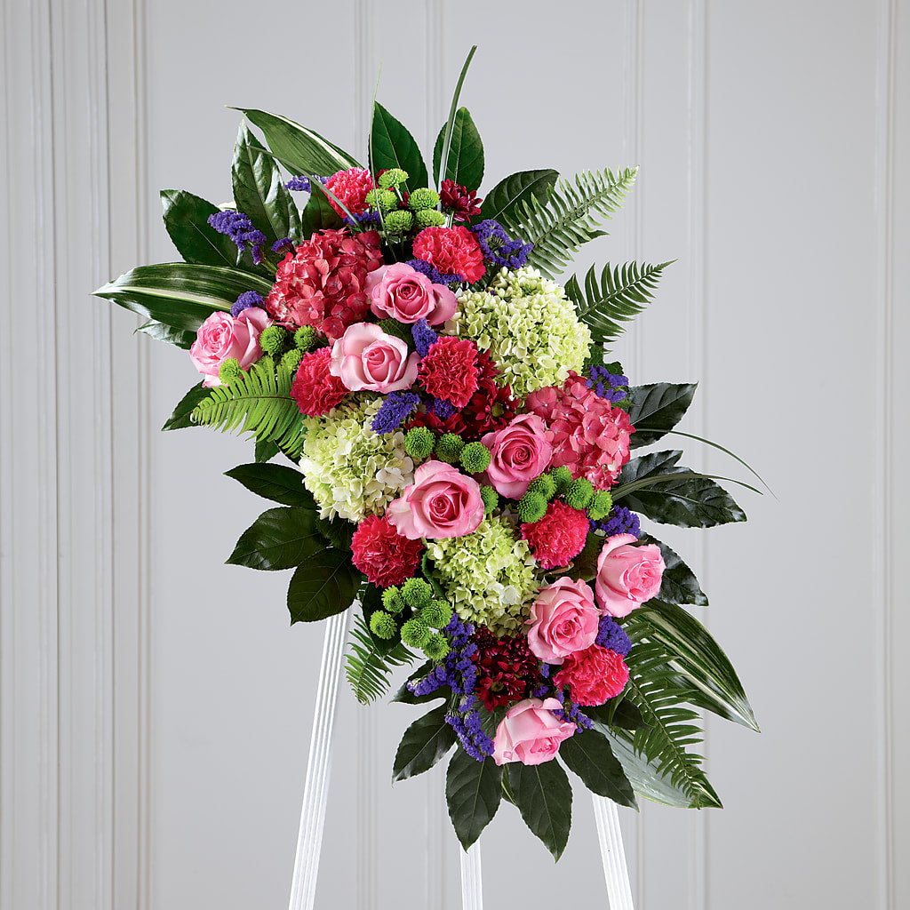 Refreshing Mix Standing Spray – Showcase Flowers, San Francisco CA