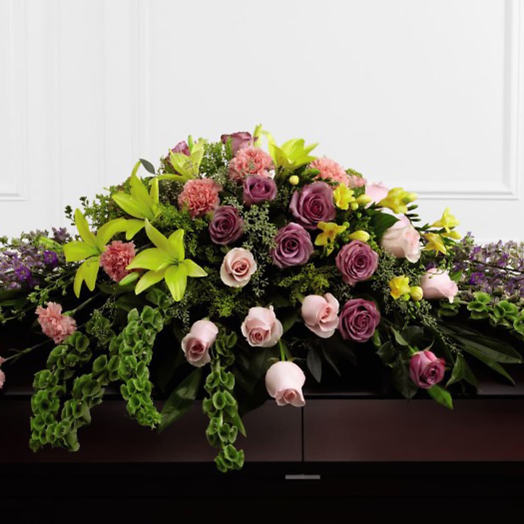 Forever Beloved Casket Spray – Showcase Flowers, San Francisco CA