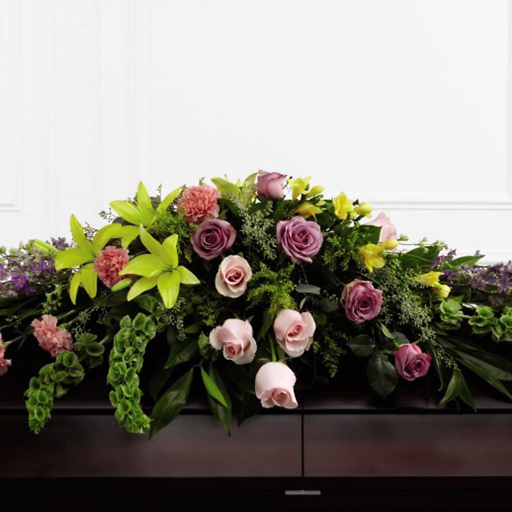 Forever Beloved Casket Spray – Showcase Flowers, San Francisco CA