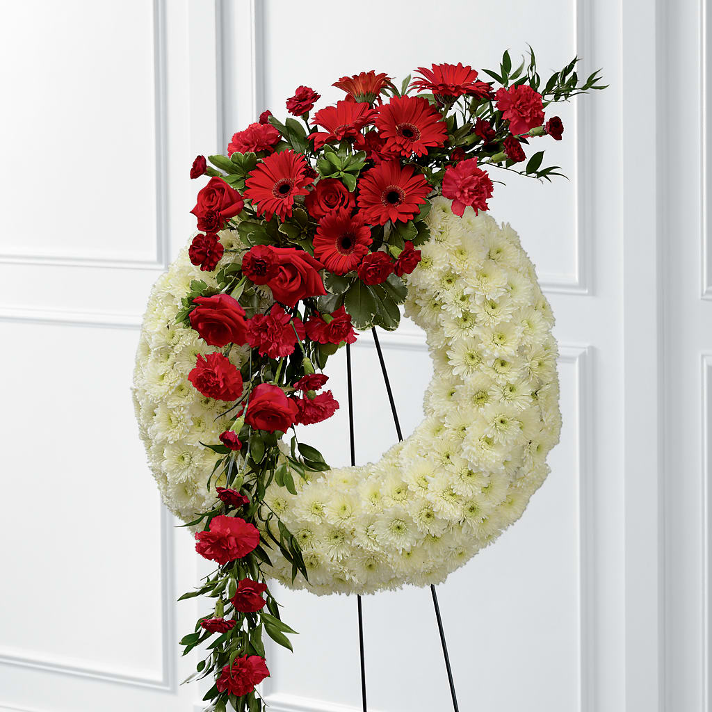 Graceful Tribute Wreath – Showcase Flowers, San Francisco CA