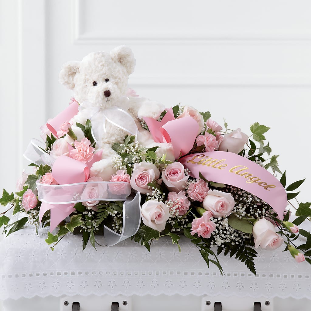 Touch of Sympathy Casket Spray – Showcase Flowers, San Francisco CA