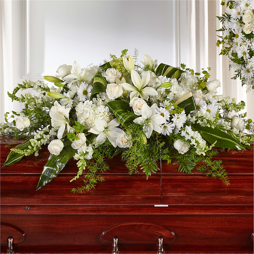 Abundance Casket Spray – Showcase Flowers, San Francisco CA
