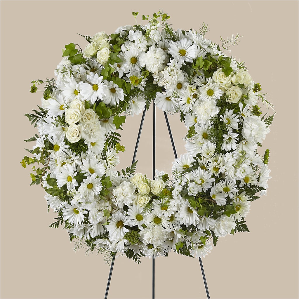 Faithful Wishes Wreath – Showcase Flowers, San Francisco CA