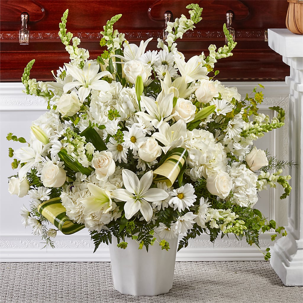 Thoughts of Tranquility Floor Basket – Showcase Flowers, San Francisco CA