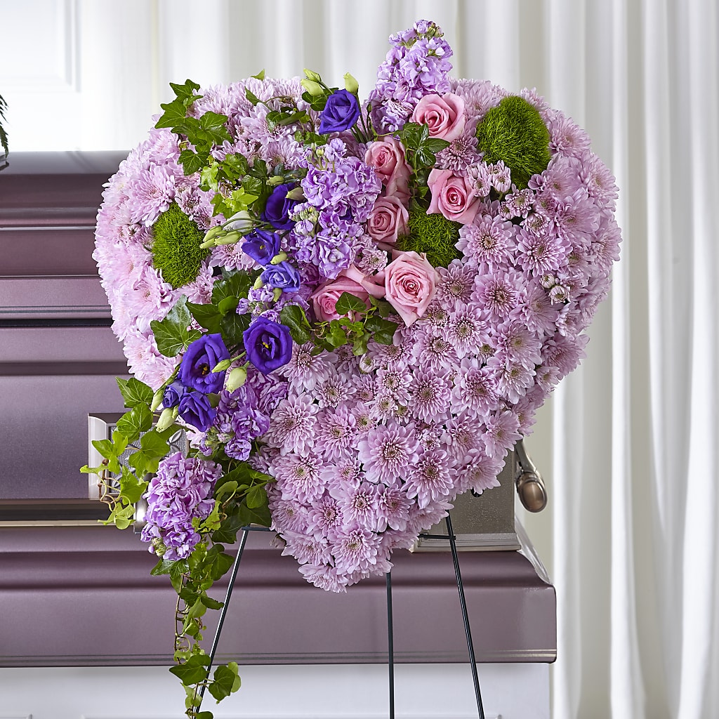 Treasured Love Standing Heart – Showcase Flowers, San Francisco CA
