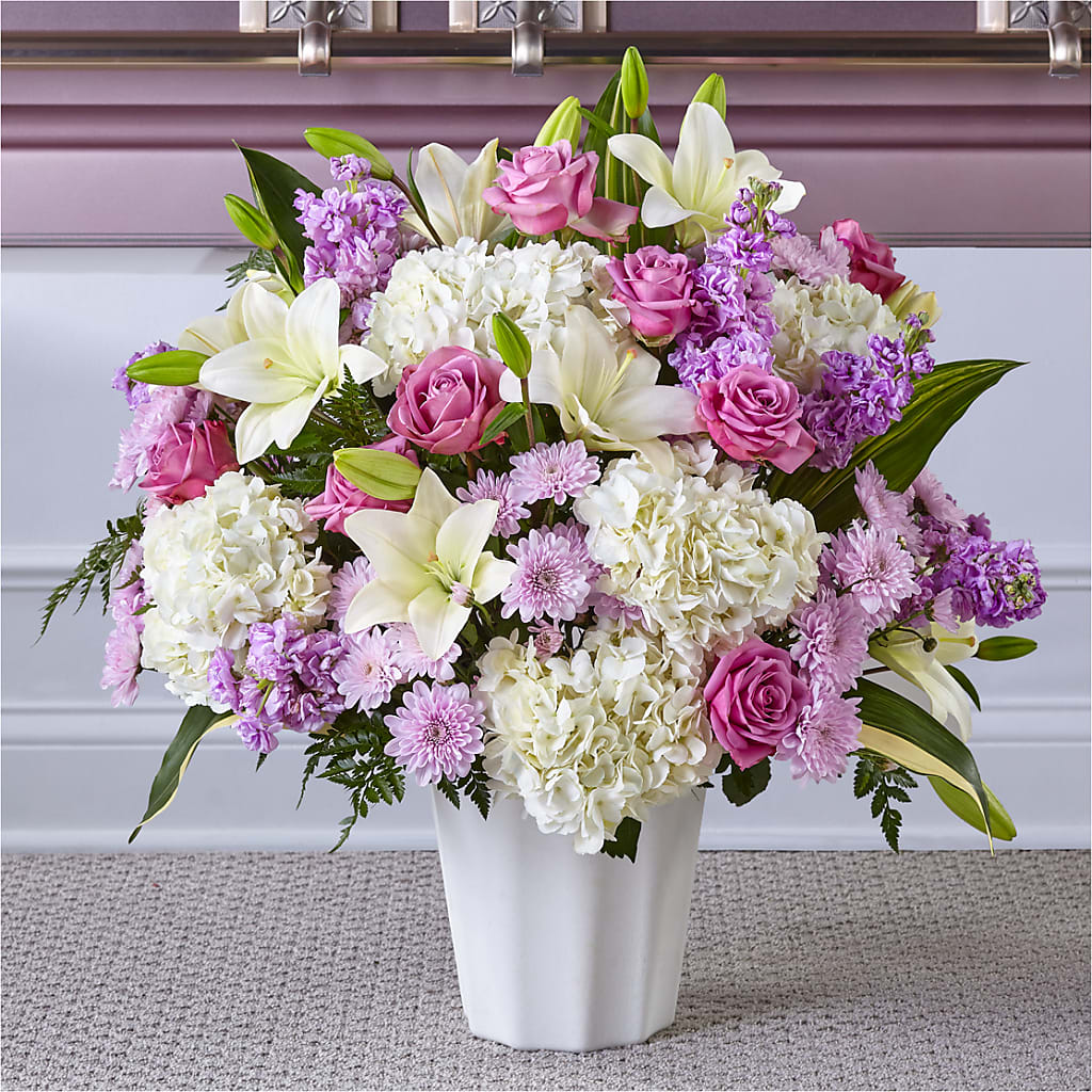 Heaven Sent Floor Basket – Showcase Flowers, San Francisco CA