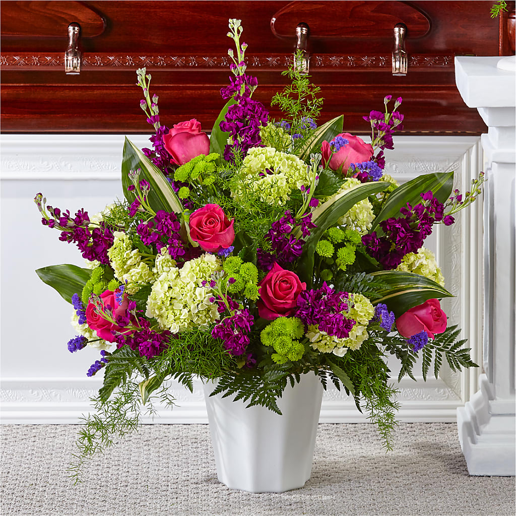 Beautiful Horizons Floor Basket – Showcase Flowers, San Francisco CA
