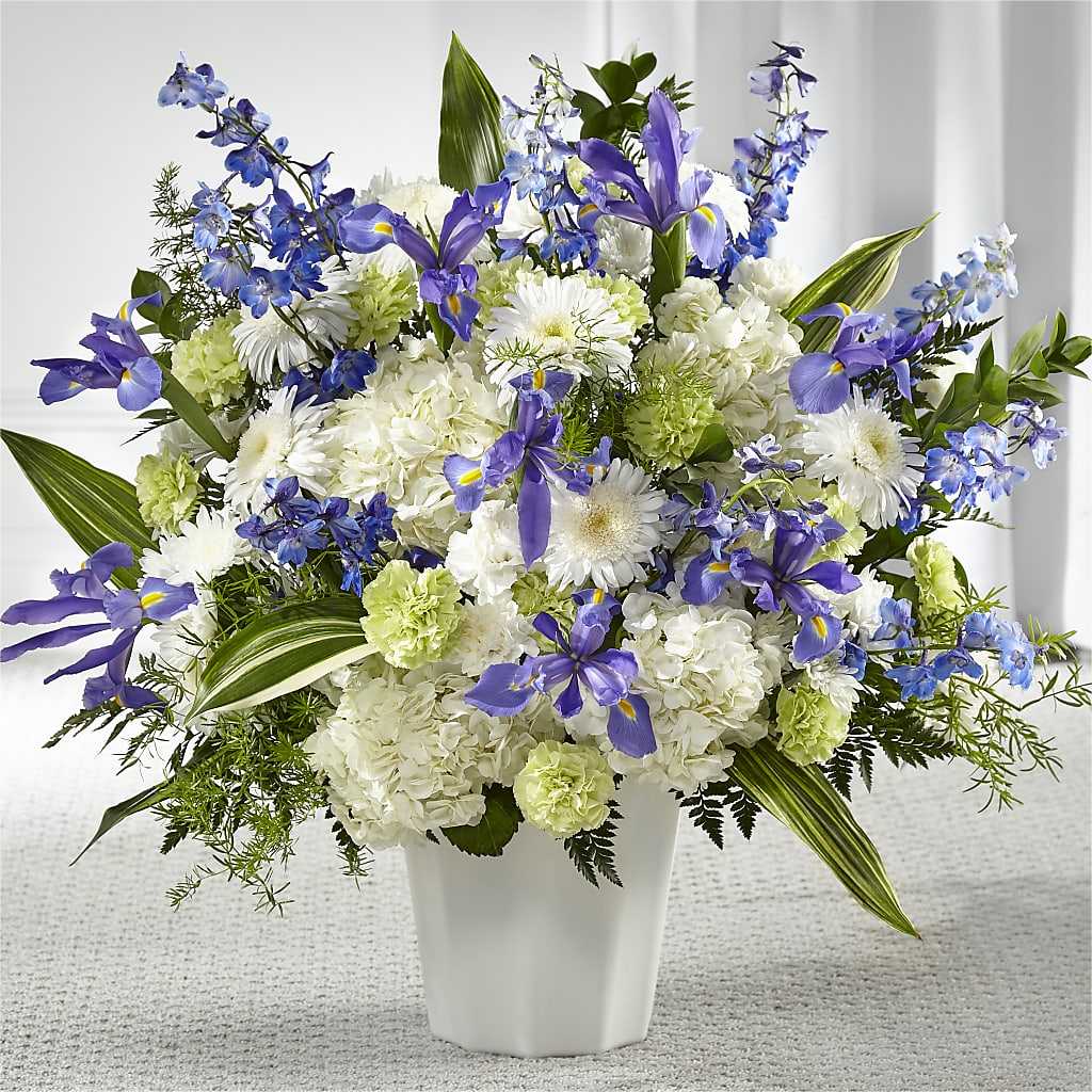 Soft Serenity Floor Basket – Showcase Flowers, San Francisco CA
