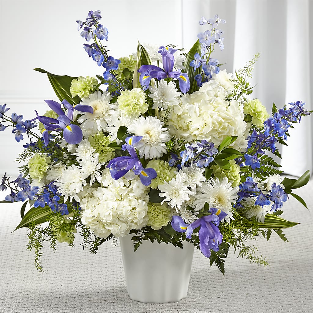 Soft Serenity Floor Basket – Showcase Flowers, San Francisco CA