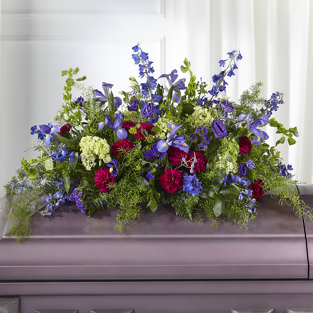 Always Treasured Casket Spray – Showcase Flowers, San Francisco CA