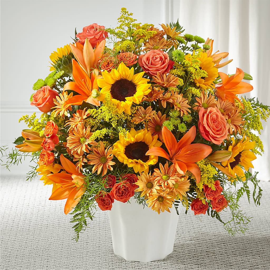 Harvest Thoughts Floor Basket – Showcase Flowers, San Francisco CA