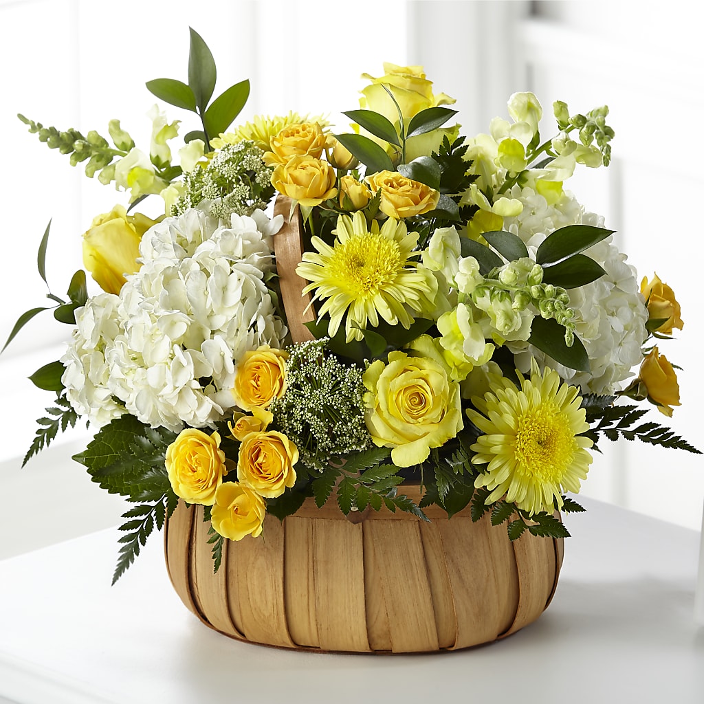 Rustic Remembrance Basket – Showcase Flowers, San Francisco CA