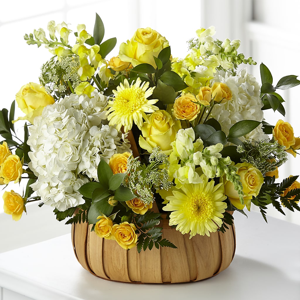 Rustic Remembrance Basket – Showcase Flowers, San Francisco CA