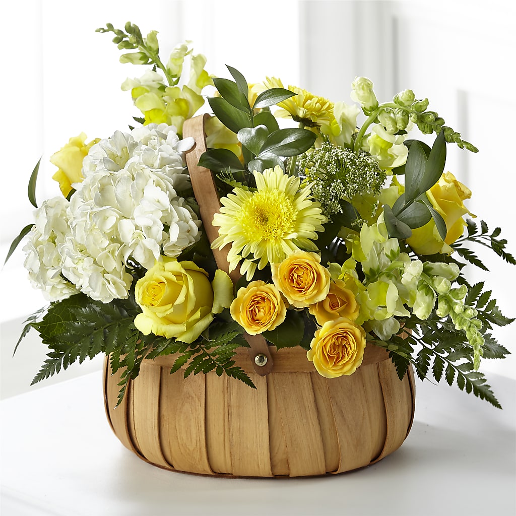 Rustic Remembrance Basket – Showcase Flowers, San Francisco CA