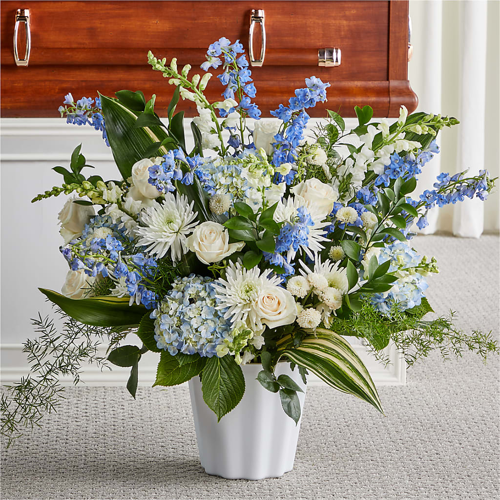Everlasting Memories Floor Basket – Showcase Flowers, San Francisco CA