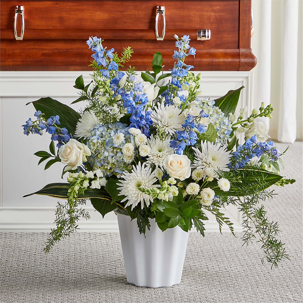 Everlasting Memories Floor Basket – Showcase Flowers, San Francisco CA