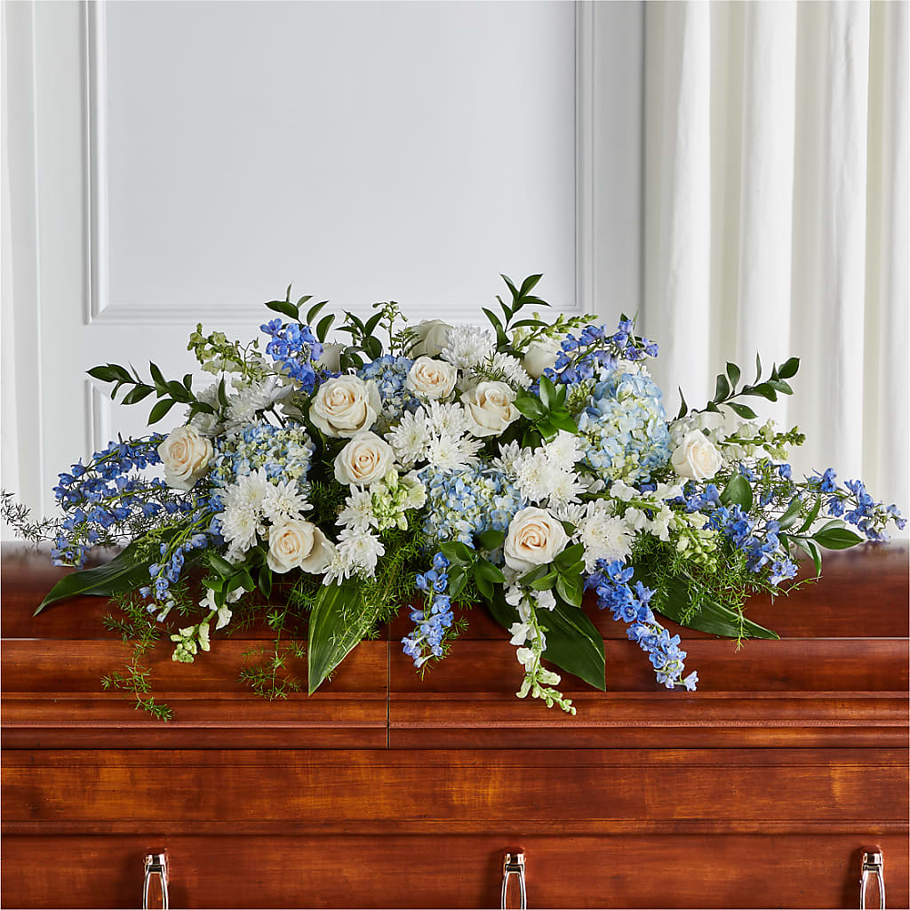 Timeless Essence Casket Spray – Showcase Flowers, San Francisco CA