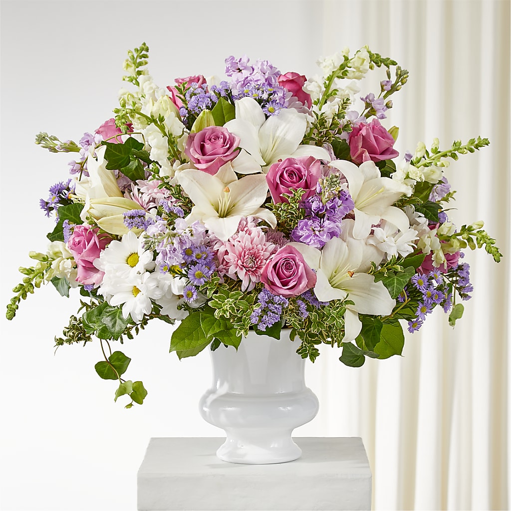 Remarkable Life Urn Arrangement – Showcase Flowers, San Francisco CA