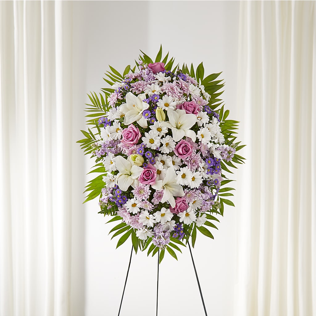 Surrounded by Love Standing Spray – Showcase Flowers, San Francisco CA