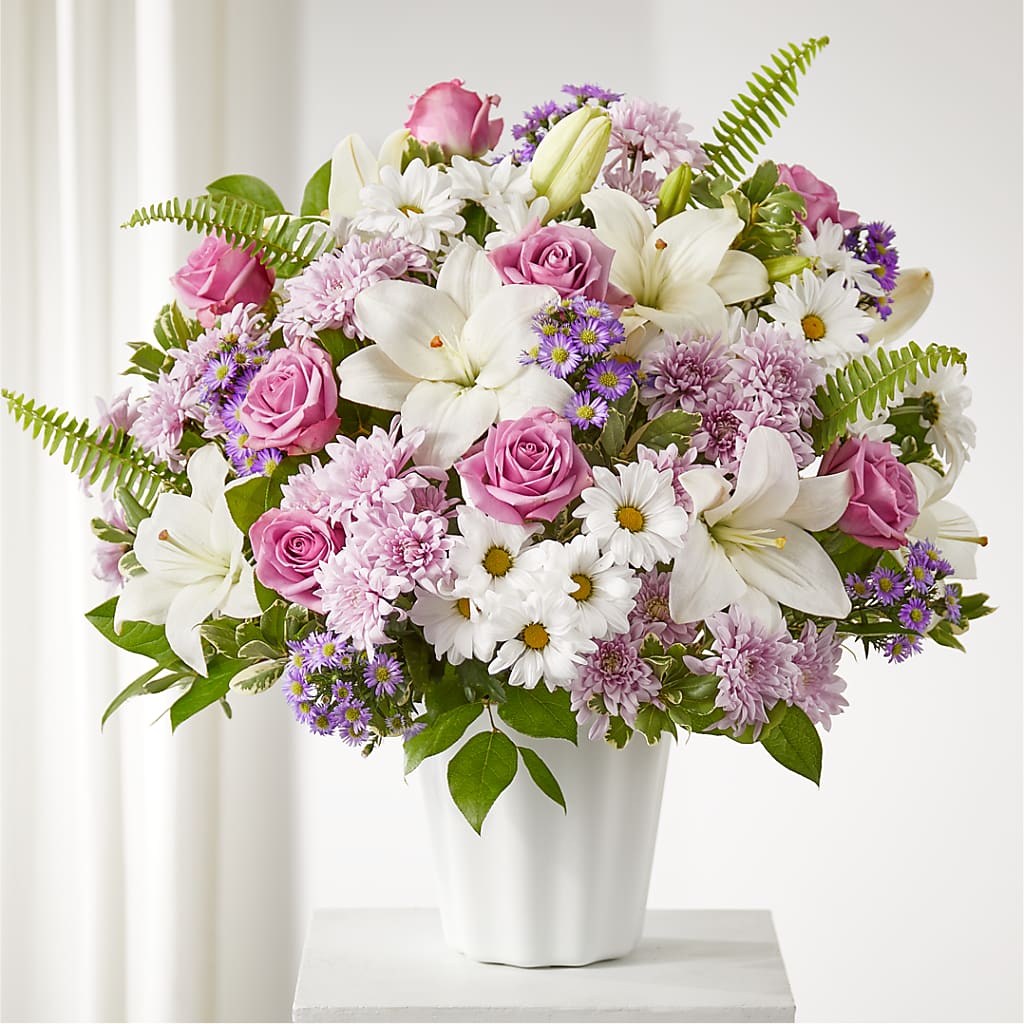 Warmest Thoughts Tabletop Basket – Showcase Flowers, San Francisco CA