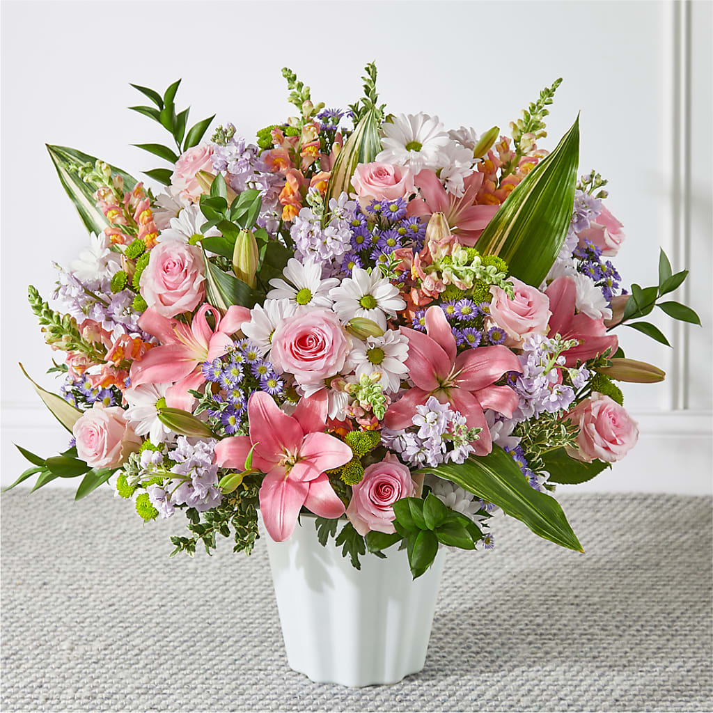 Abundant Compassion Floor Basket – Showcase Flowers, San Francisco CA