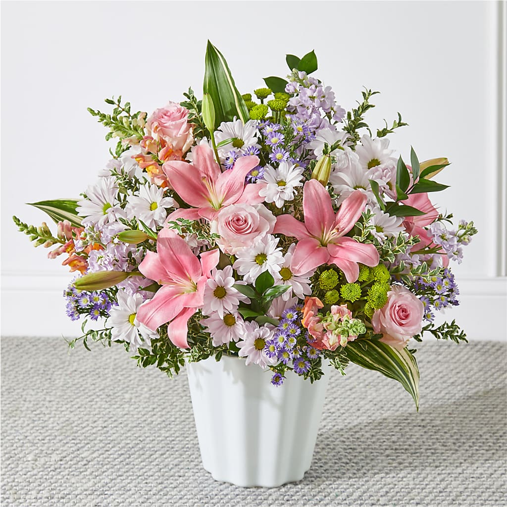 Abundant Compassion Floor Basket – Showcase Flowers, San Francisco CA