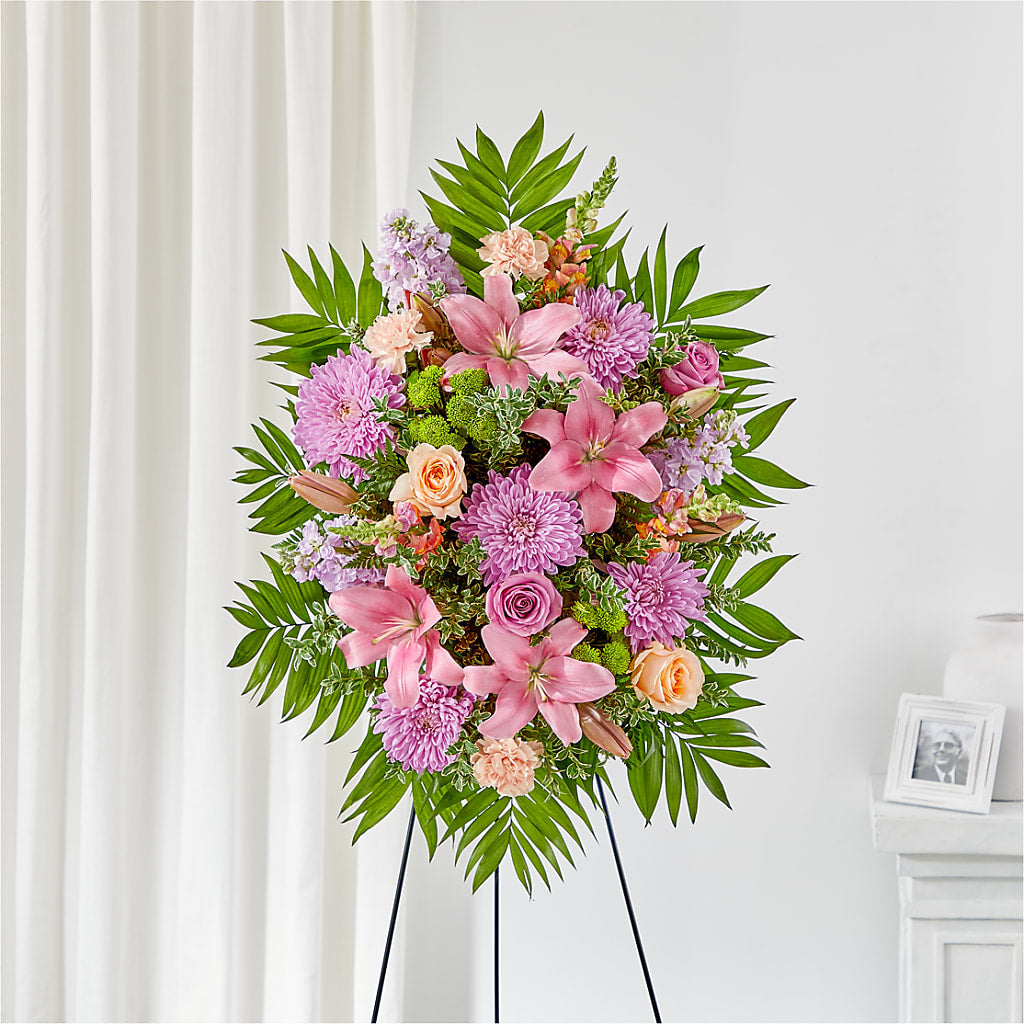 Love & Light Standing Spray – Showcase Flowers, San Francisco CA