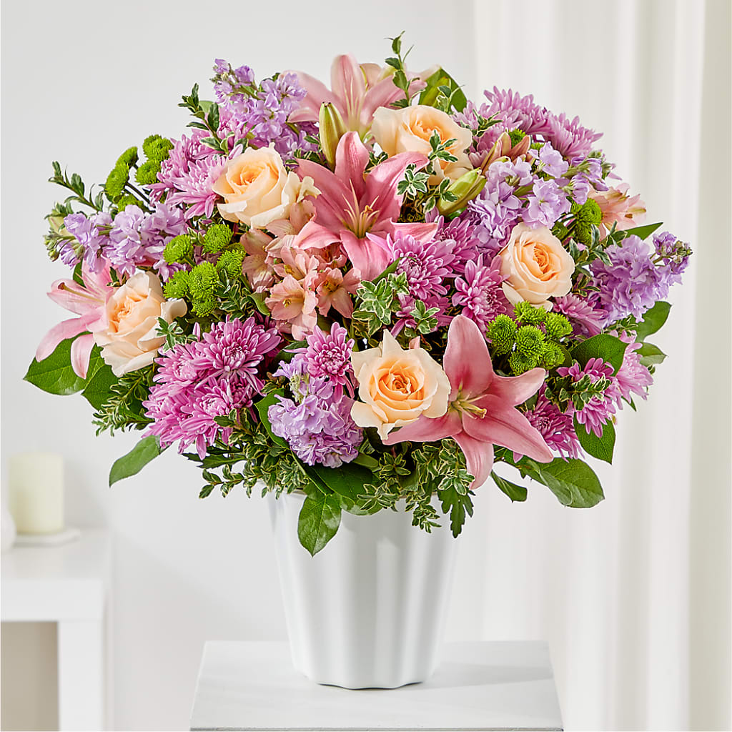 Supportive Embrace Tabletop Basket – Showcase Flowers, San Francisco CA