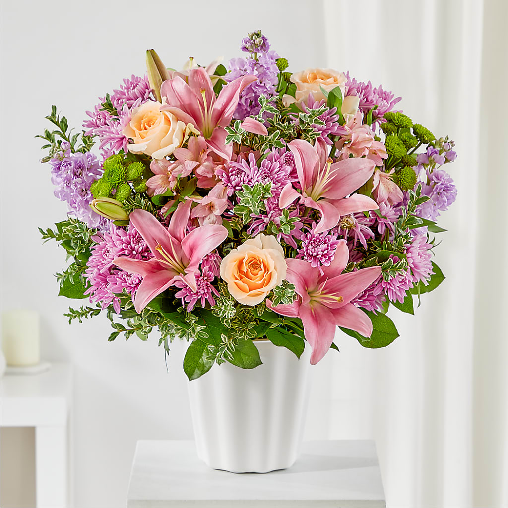 Supportive Embrace Tabletop Basket – Showcase Flowers, San Francisco CA