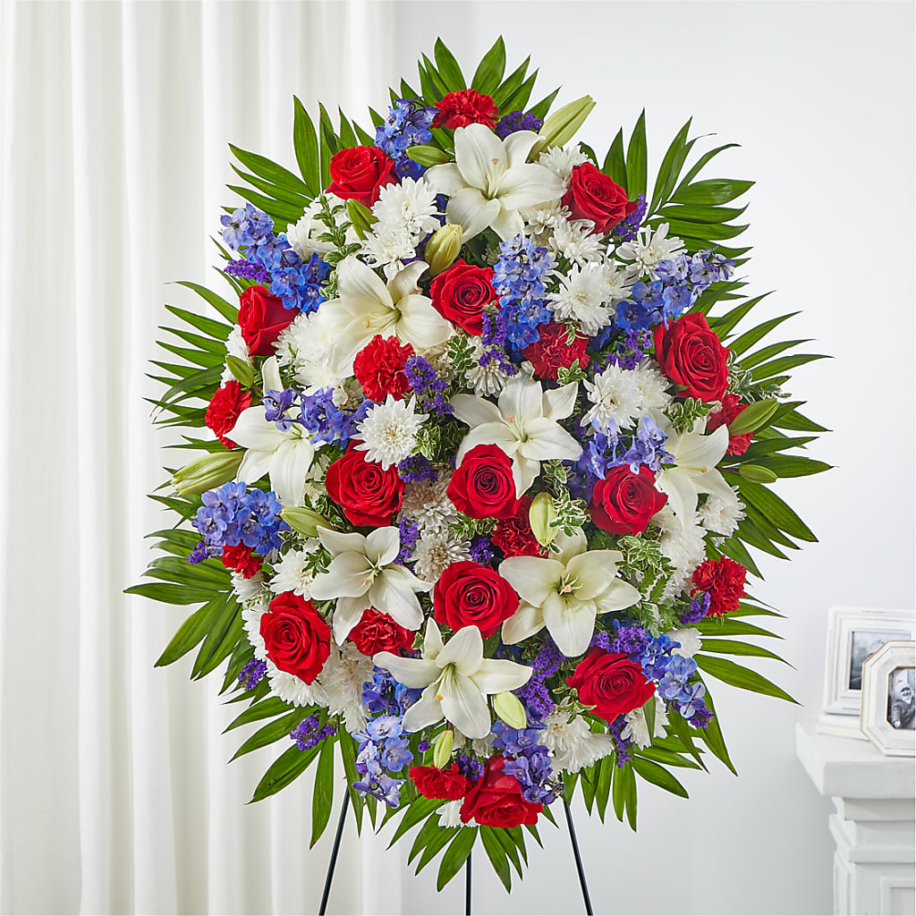 Cherished Service Standing Spray – Showcase Flowers, San Francisco CA