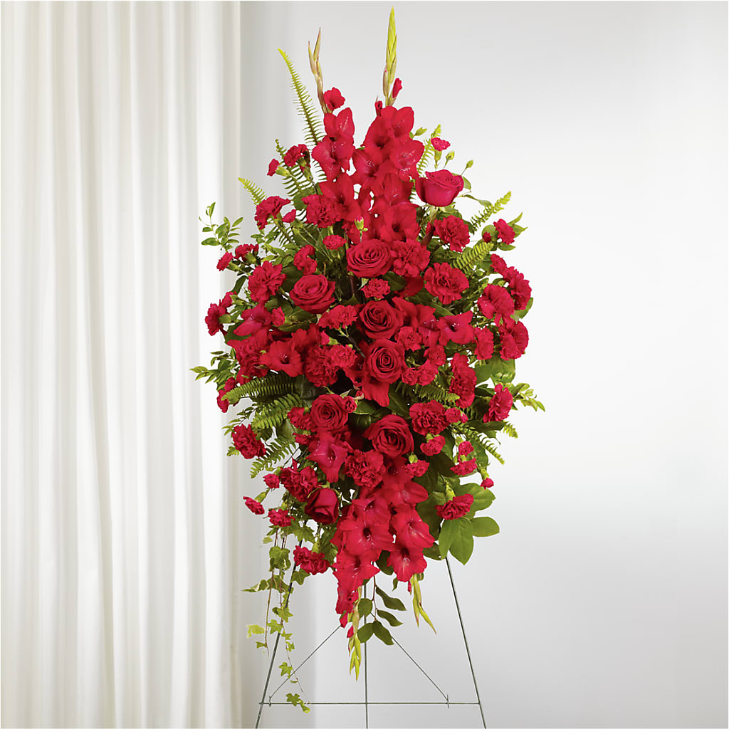 From the Heart Standing Spray – Showcase Flowers, San Francisco CA