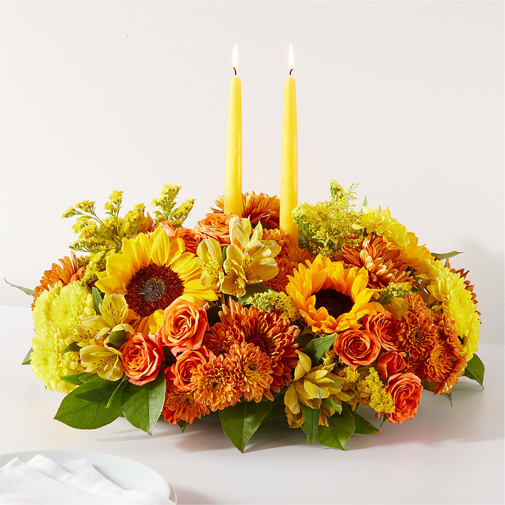 Autumn Harmony Centerpiece – Showcase Flowers, San Francisco CA