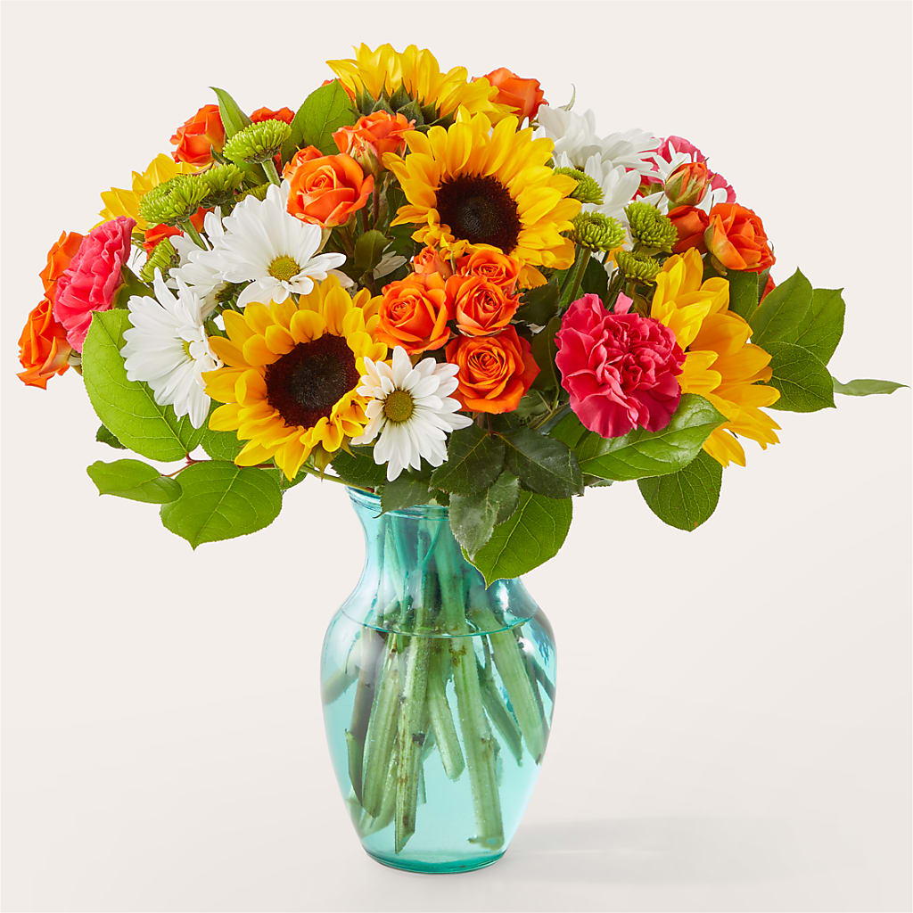 Sun-drenched Blooms Bouquet – Showcase Flowers, San Francisco CA
