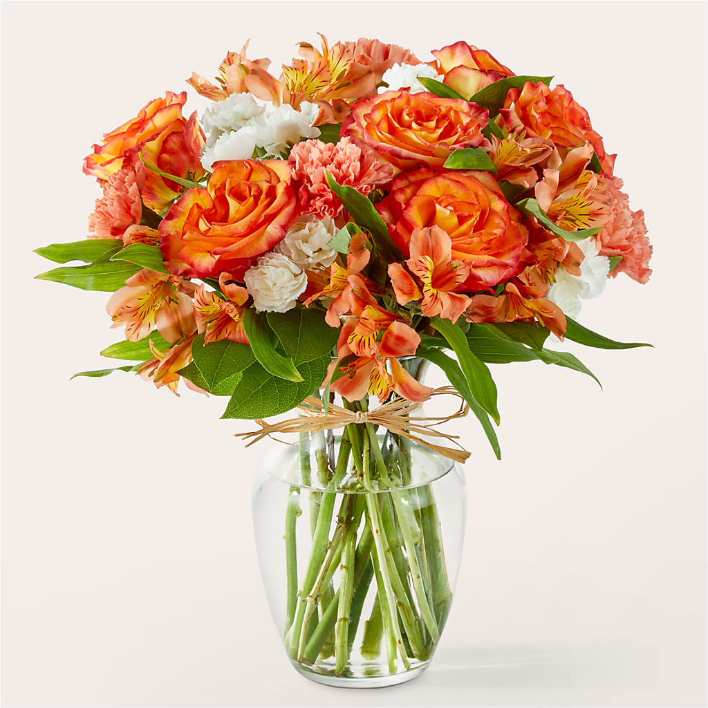 Apricot Glow Bouquet – Showcase Flowers, San Francisco CA