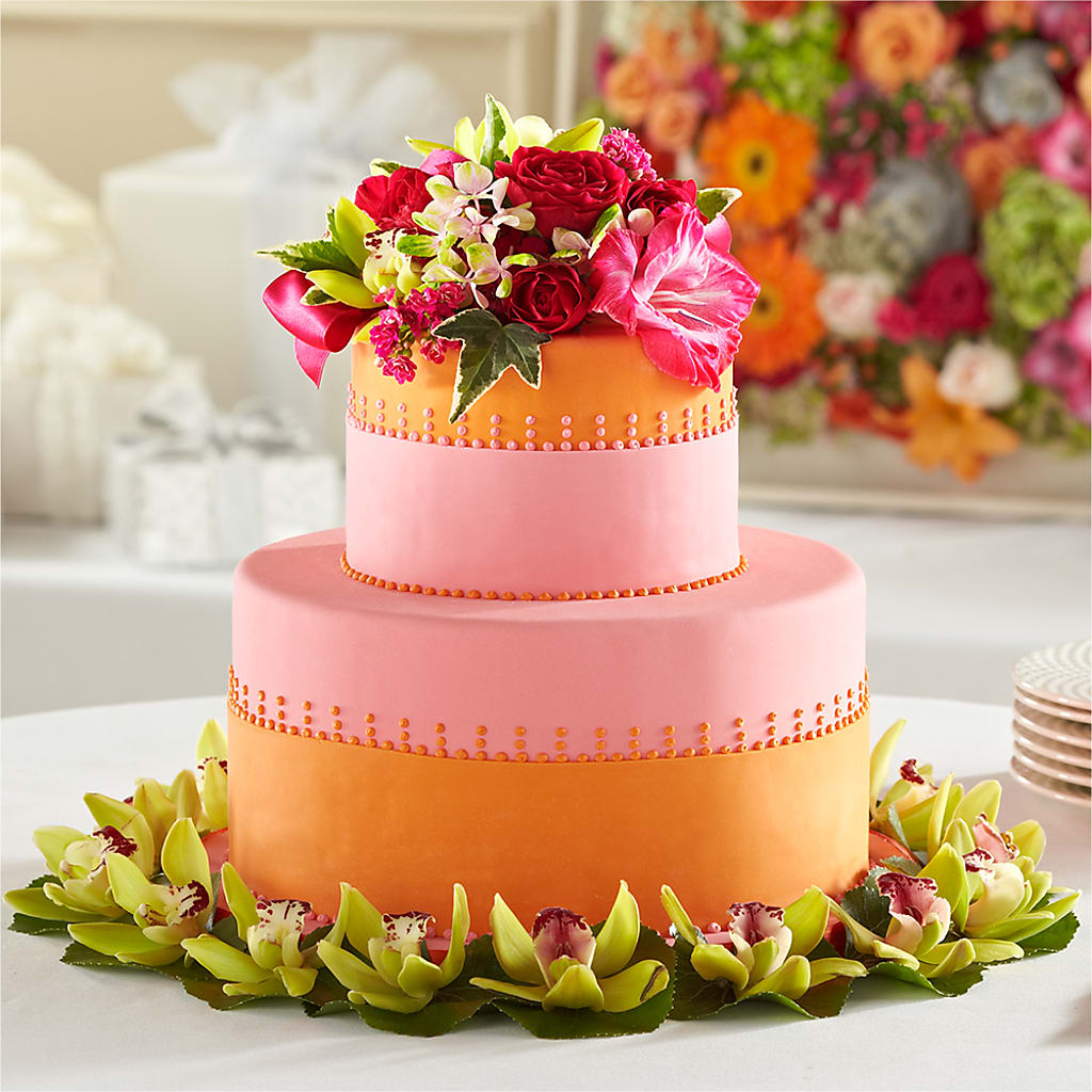 Sweet Citrus Cake Decor – Showcase Flowers, San Francisco CA