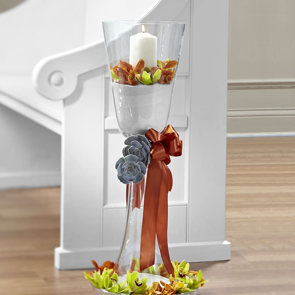 Matrimony Pew Decor – Showcase Flowers, San Francisco CA